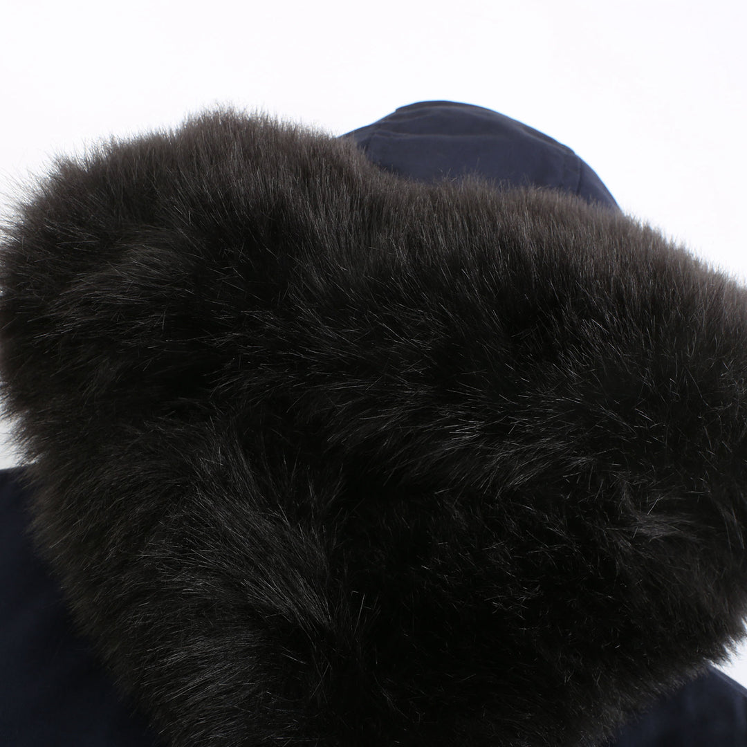 Drune | Damen Wintermantel mit Fleece-Futter und Kapuze