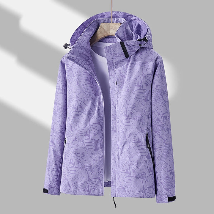 Drune | Stilvolle Damen-Outdoor-Jacke mit Muster und Kapuze