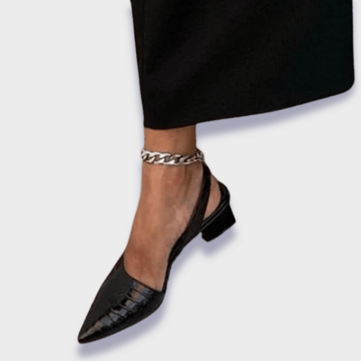Premium Synthetikleder Orthopädische Pumps Drune