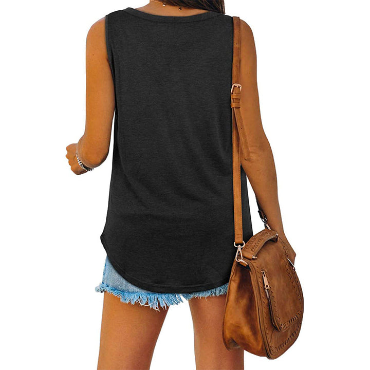 Drune | Jersey Tank-Top mit V-Ausschnitt