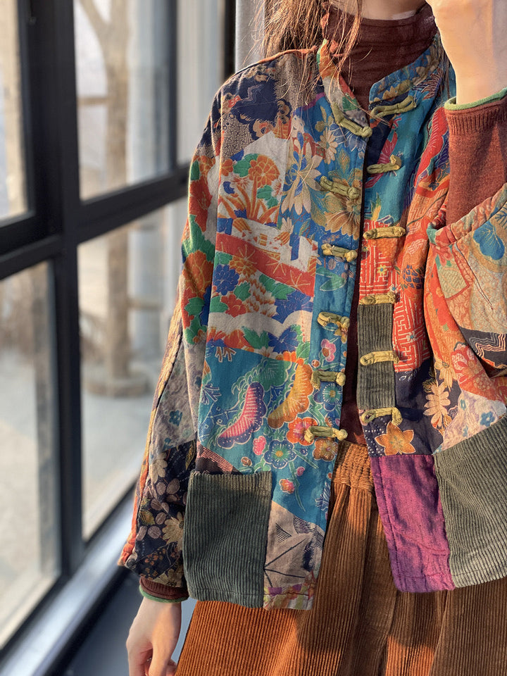 Drune | Klassischer ethnischer Mantel mit Taschen für Frauen