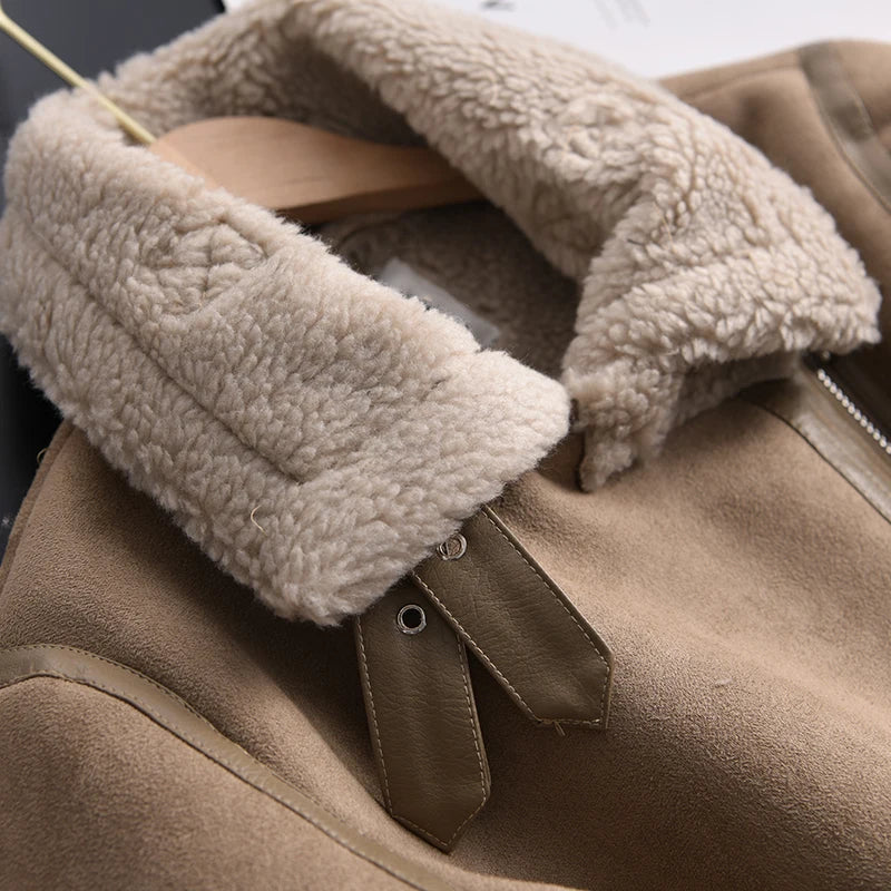 Drune | Wildleder Winterjacke - Warm & Stilvoll