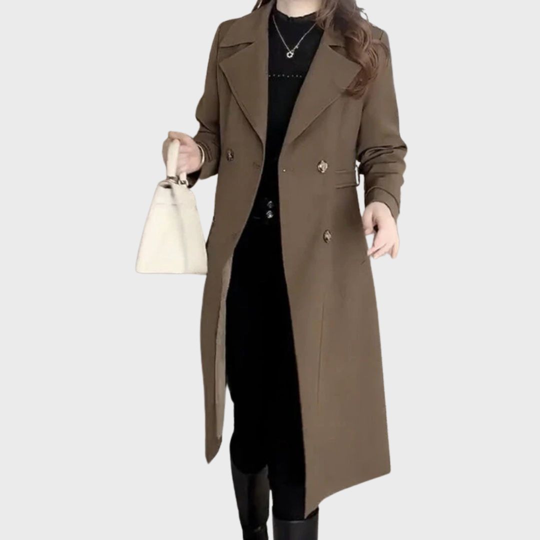Drune | Doppelreihiger Trenchcoat für Frauen