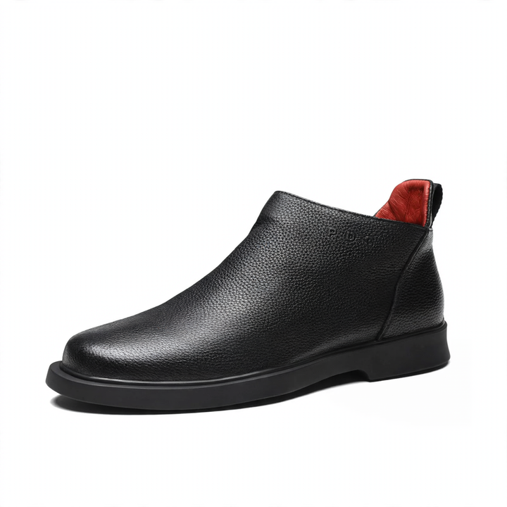 Herren-Chelsea-Stiefel aus Narbenleder