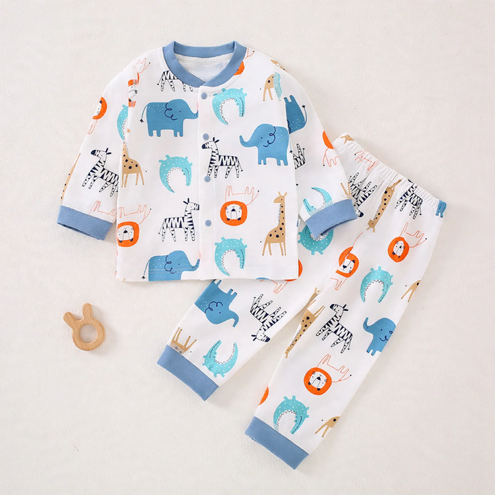 Baby Baumwoll-Schlafanzug-Set, zweiteilig
