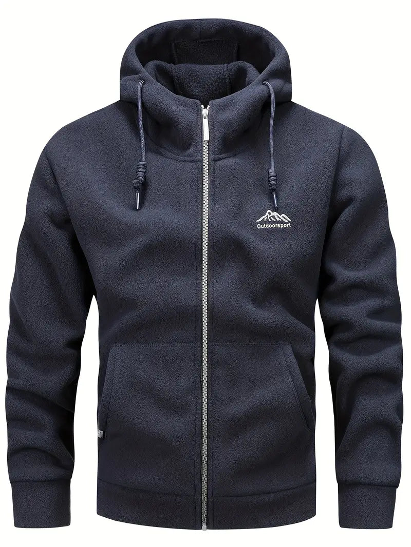 Drune | Warme Fleece-Jacke mit Kapuze für Männer
