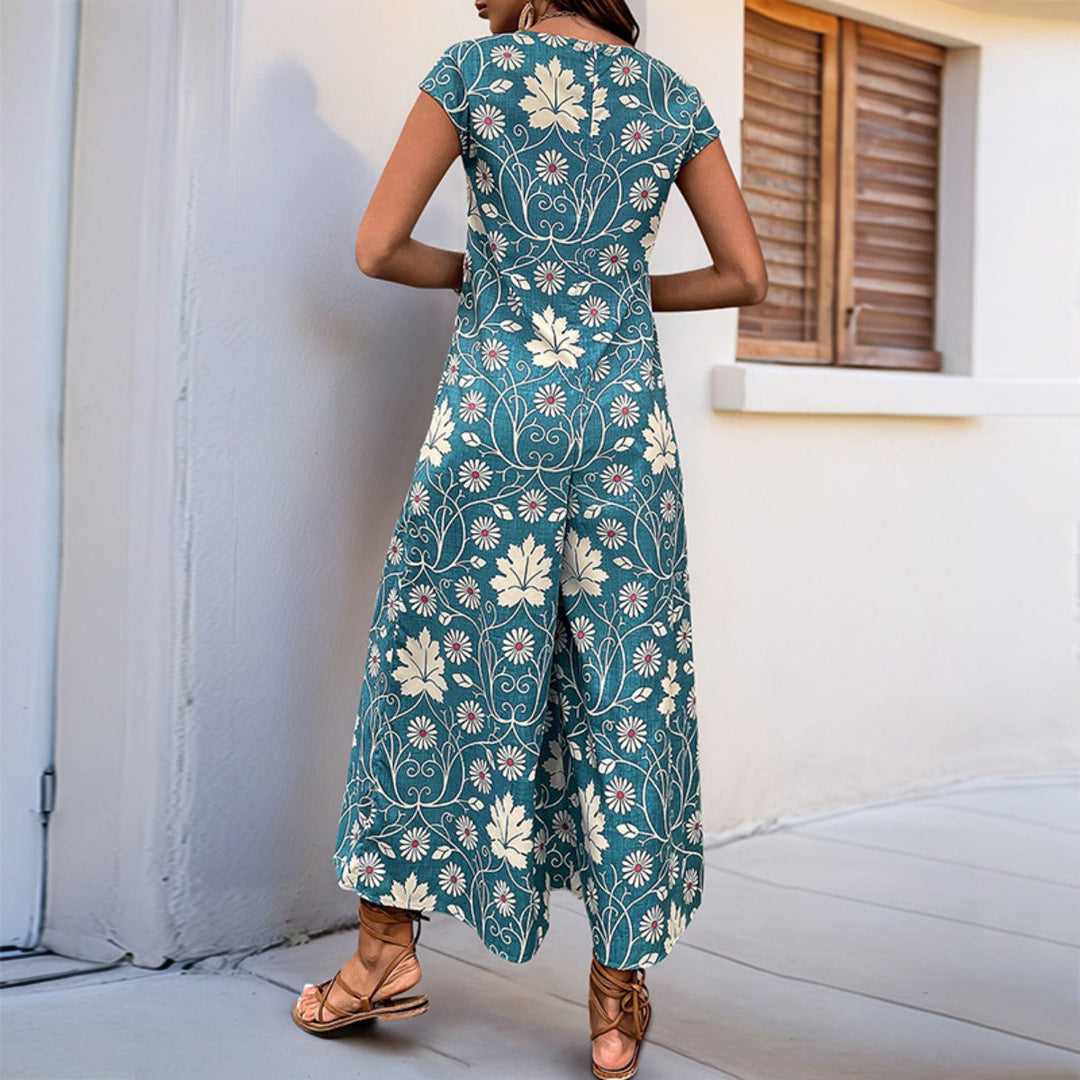 Drune | Lockerer Jumpsuit mit Blumendruck