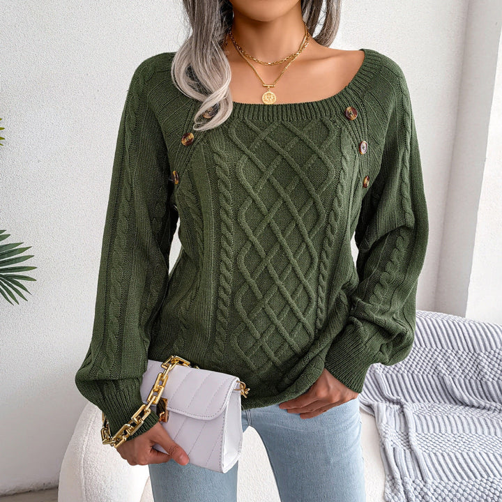 Drune | Strickpullover mit quadratischem Ausschnitt