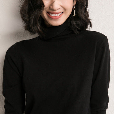 Damen-Strickpullover, Stehkragen, lockere Passform