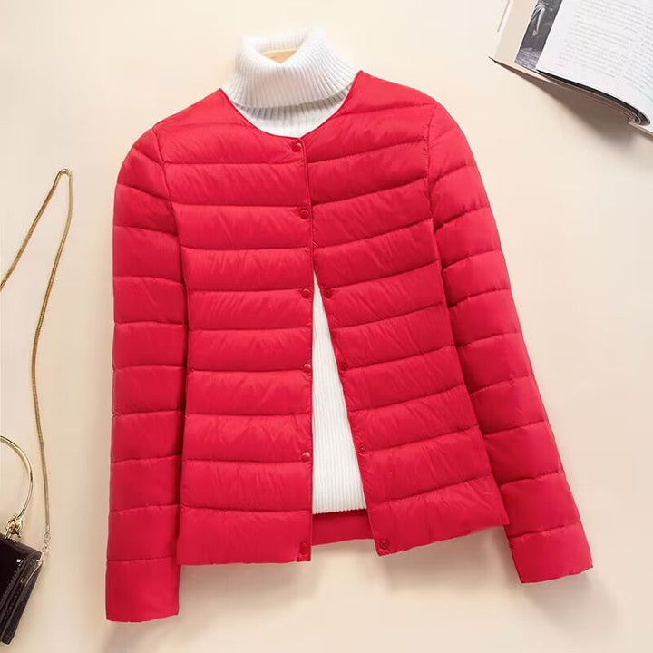 Leichte, komprimierbare Daunenjacke für Damen