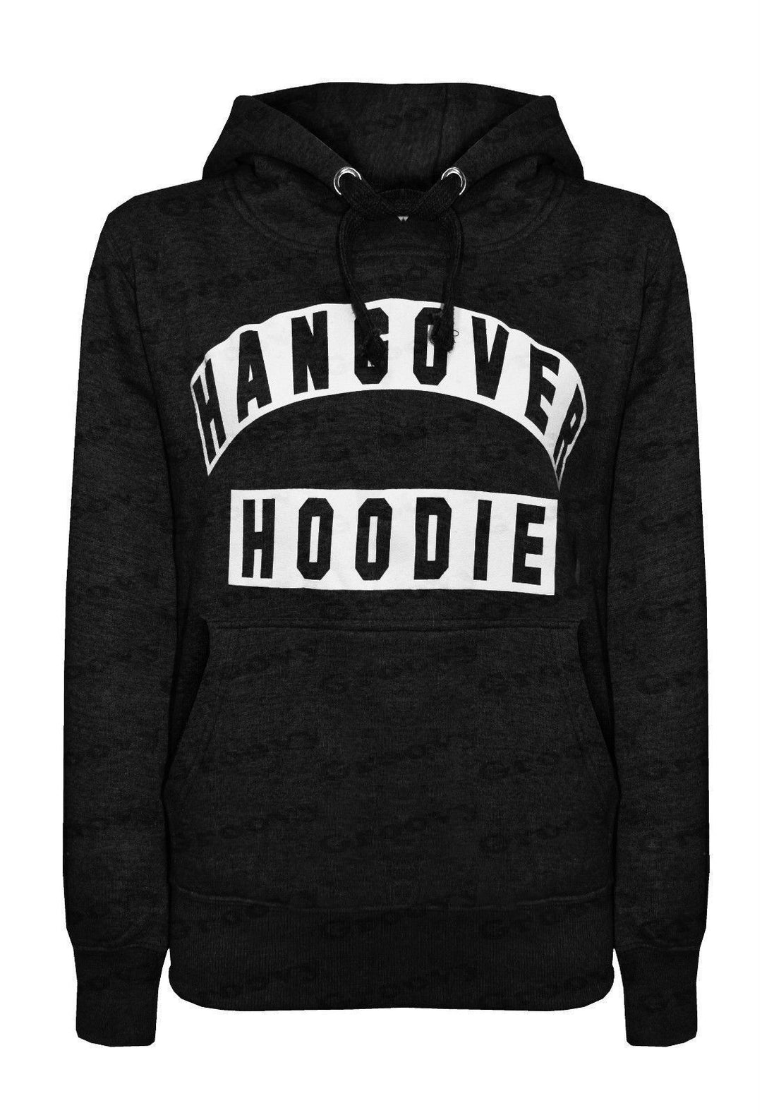Damen Kapuzenpullover mit lustigem Aufdruck und praktischen Kängurutaschen Drune