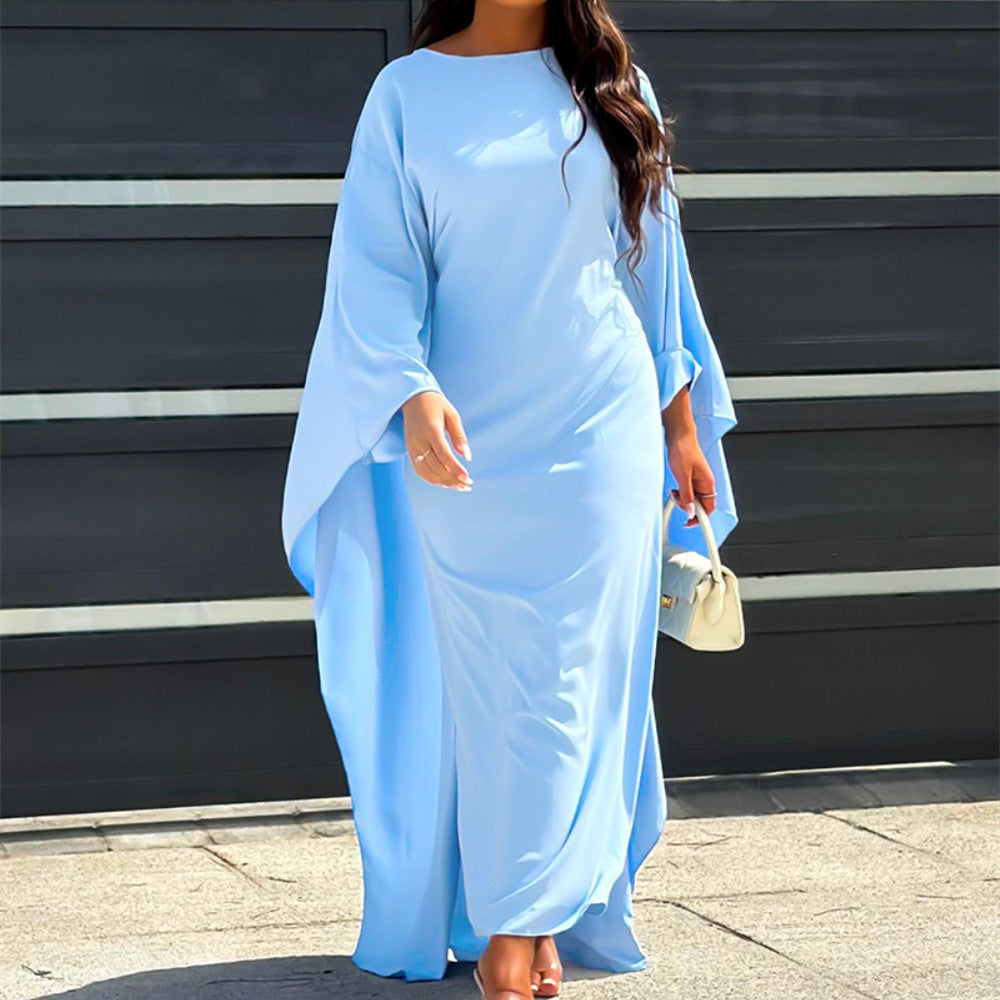 Drune | Damen Abaya-Kleid mit weitem Schnitt - Maxi-Länge & fließender Stoff