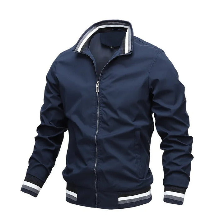 Drune | Sportliche Gestreifte Herren Mitteljahresjacke