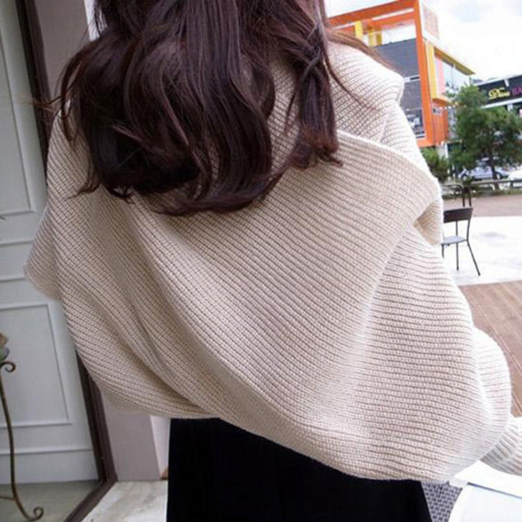 Damen Strickschal mit integriertem Armteil und gemütlicher Passform Drune