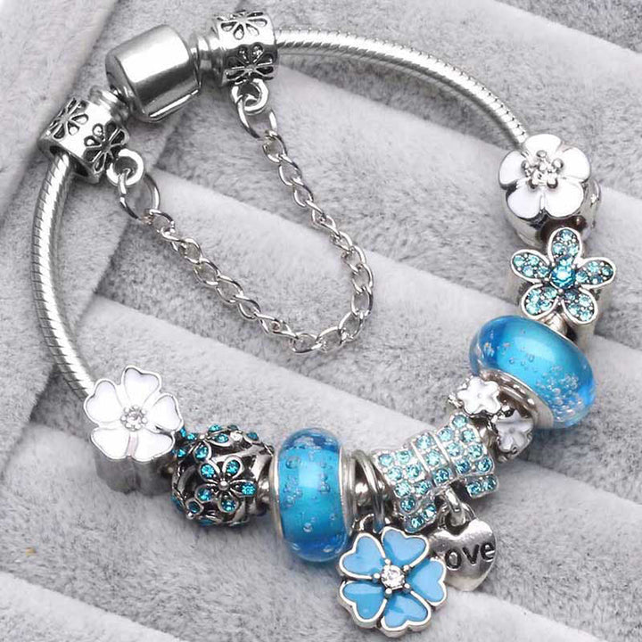Drune | Pfirsichblüten Charme Armband