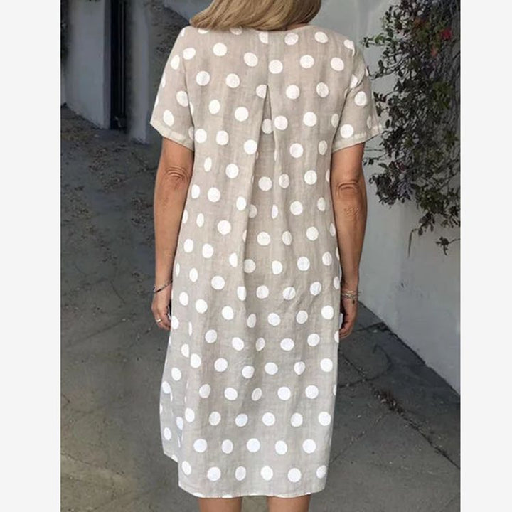 Damen Lockeres Sommerkleid im lässigen Stil mit praktischen Taschen Drune