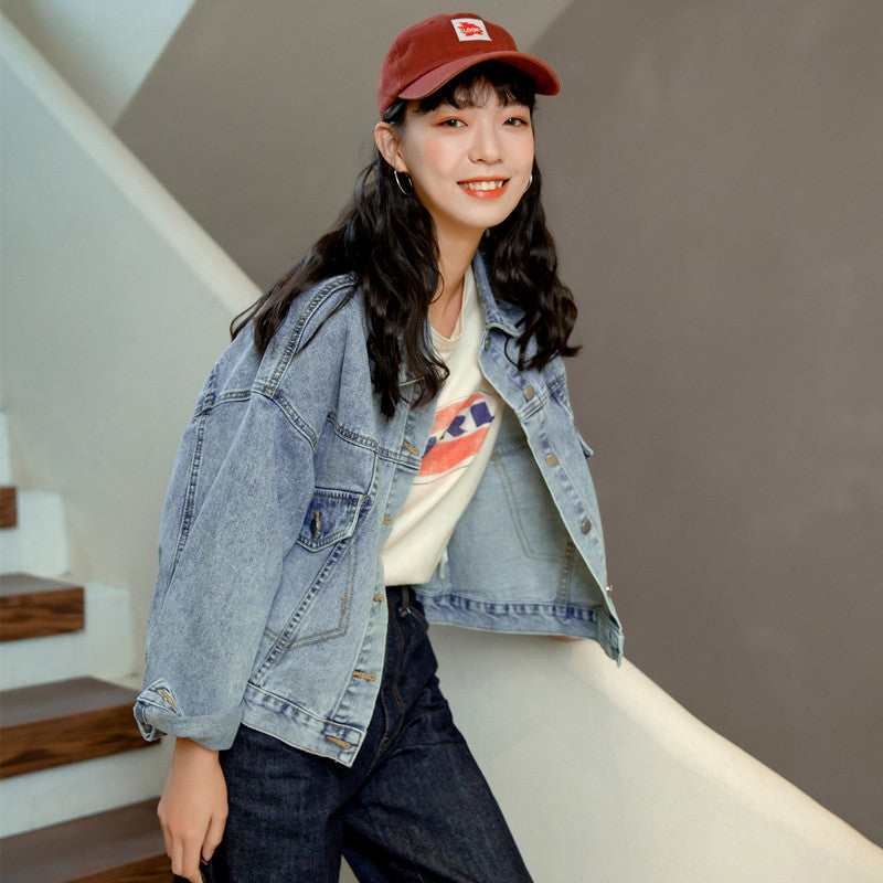 Damen Oversized Jeansjacke im lässigen Style Drune