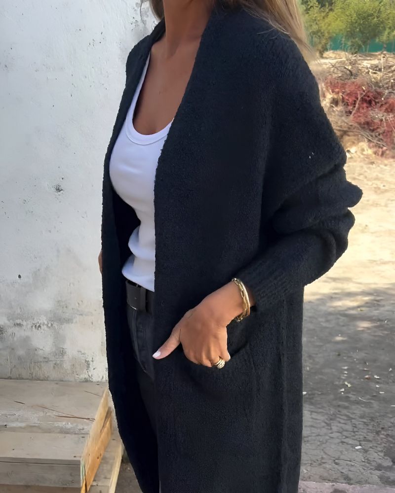 Drune | Lässiger Strick-Cardigan mit Taschen