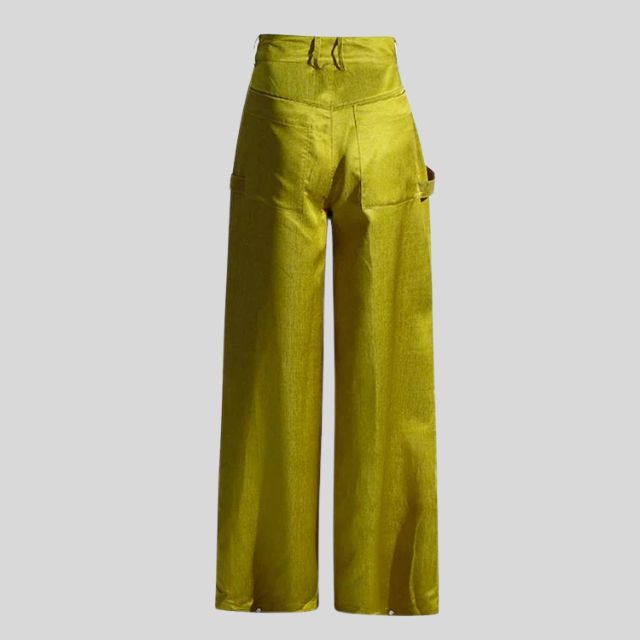 Drune | Hochgeschnittene Cargohose mit Gürteldetail