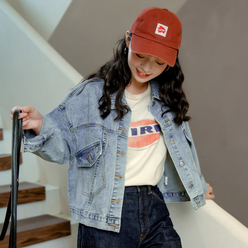 Damen Oversized Jeansjacke im lässigen Style Drune