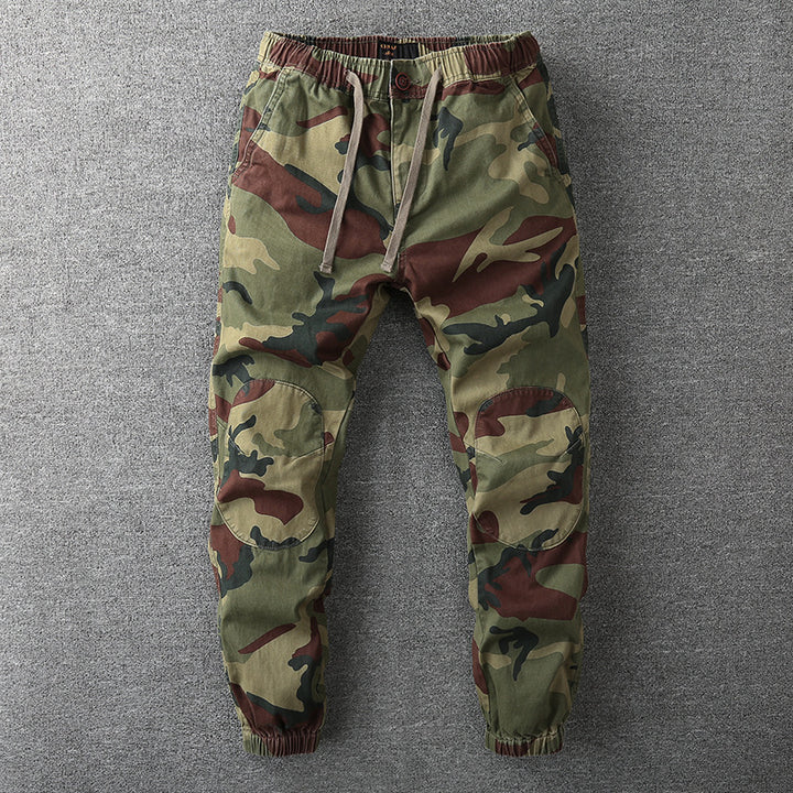 Herren Cargohose im Jogger‑Stil mit elastischem Bund und Knieverstärkung Drune
