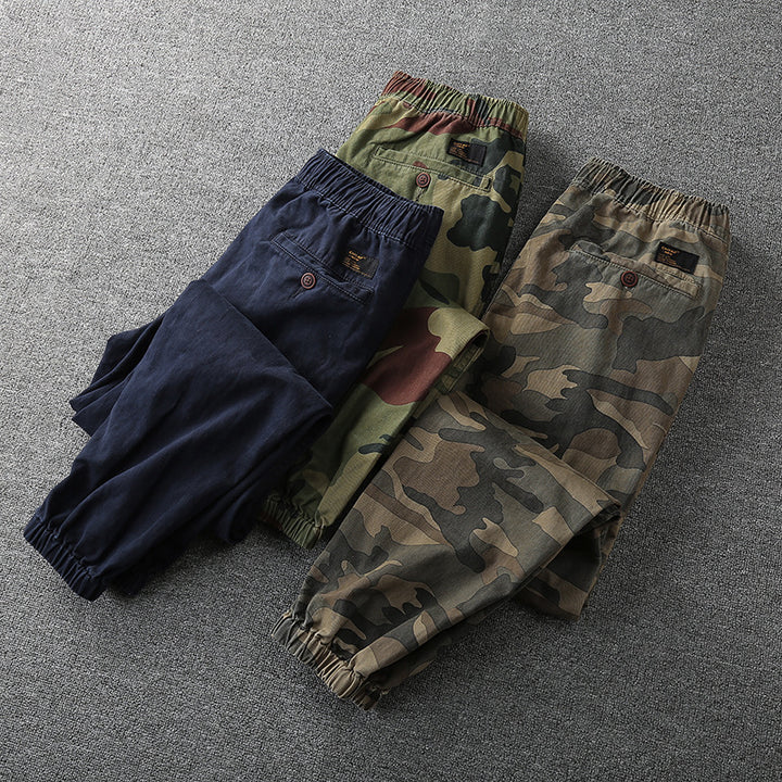 Herren Cargohose im Jogger‑Stil mit elastischem Bund und Knieverstärkung Drune