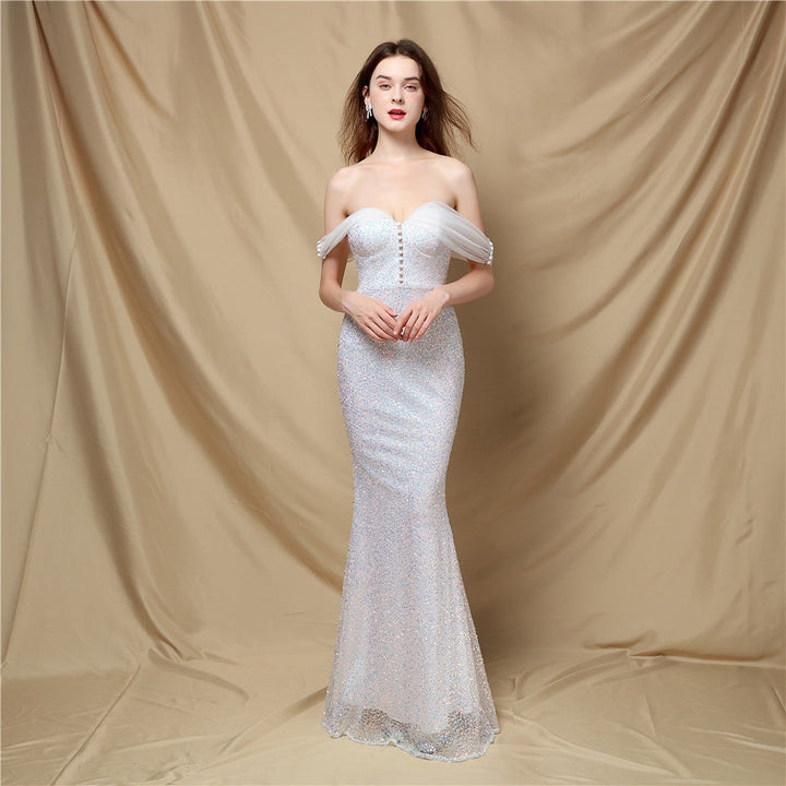 Drune | Klassisches Schulterfreies Abendkleid für Damen