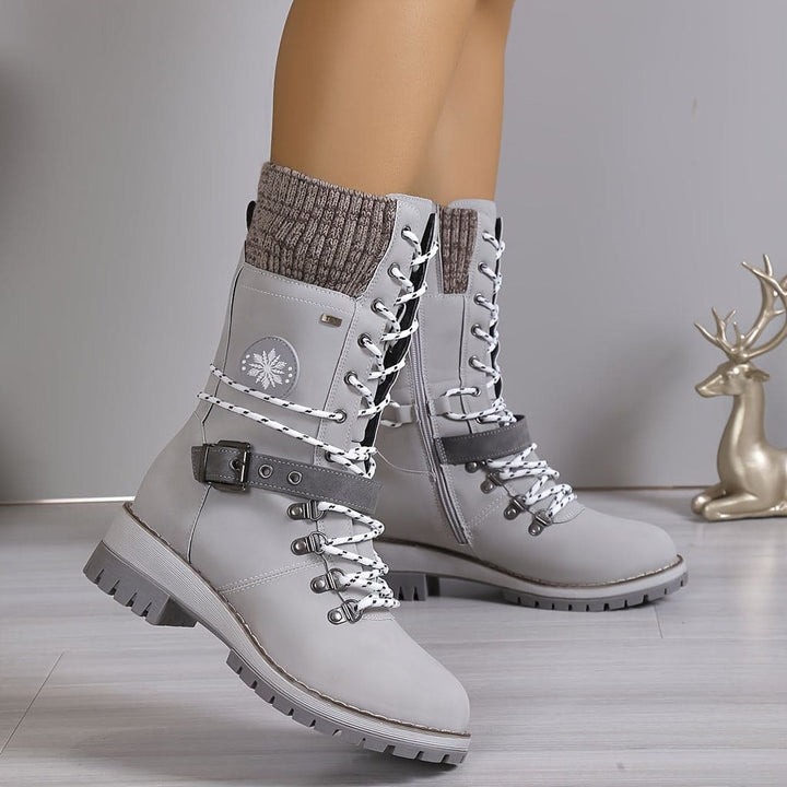 Drune - Elegante Gestrickte Thermo-Stiefel