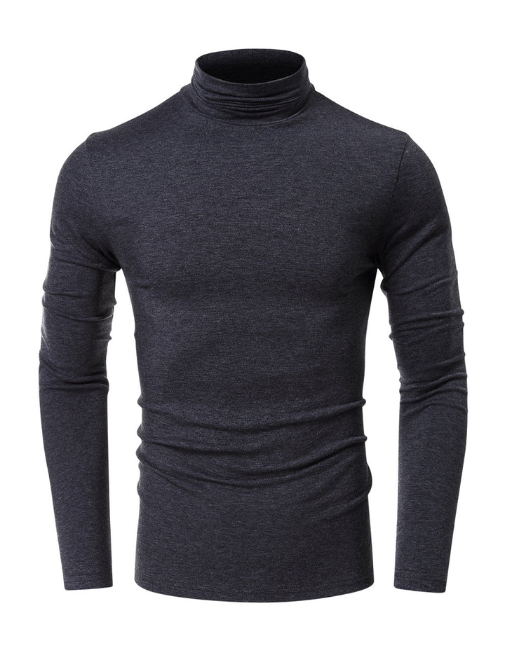 Herren Rollkragenpullover aus elastischem Baumwollmix Drune