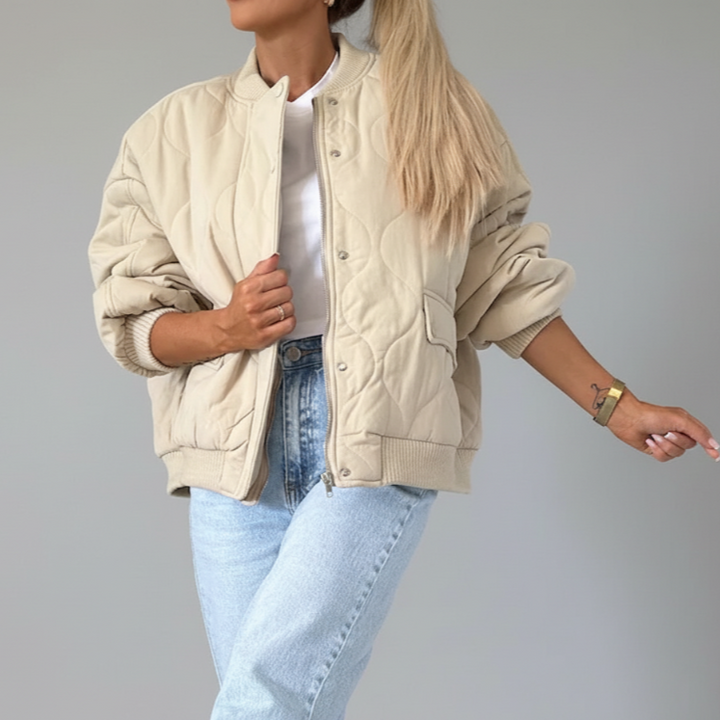 Drune | Damen Casual Comfort Gequiltete Jacke Vielseitiger Stil