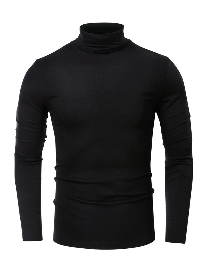 Herren Rollkragenpullover aus elastischem Baumwollmix Drune