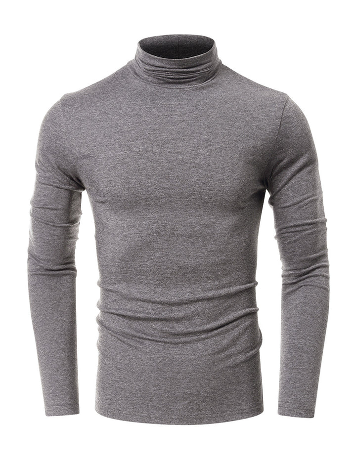 Herren Rollkragenpullover aus elastischem Baumwollmix Drune
