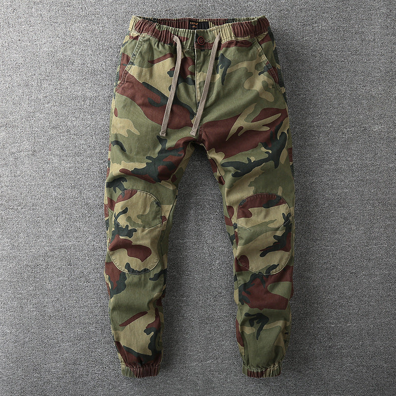 Herren Cargohose im Jogger‑Stil mit elastischem Bund und Knieverstärkung Drune