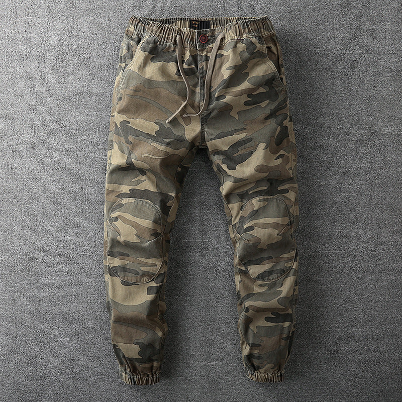 Herren Cargohose im Jogger‑Stil mit elastischem Bund und Knieverstärkung Drune