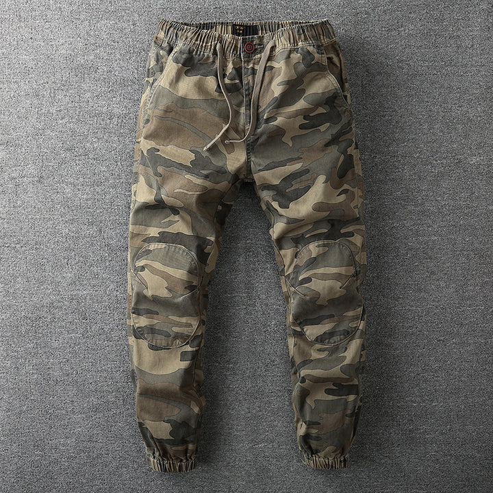 Herren Cargohose im Jogger‑Stil mit elastischem Bund und Knieverstärkung Drune