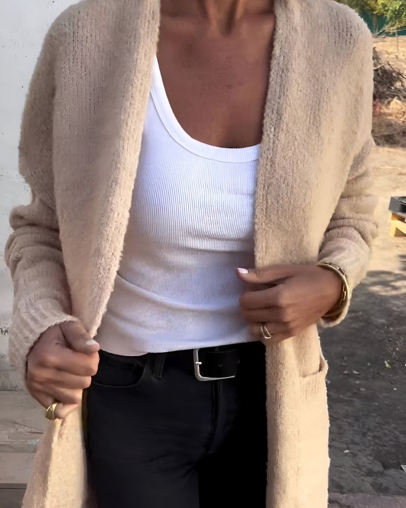 Drune | Lässiger Strick-Cardigan mit Taschen
