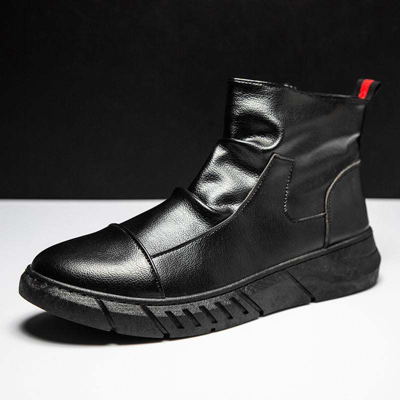 Modische Herren-Stiefel, gefüttert, im britischen Stil