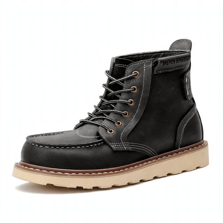 Herren-Arbeitsstiefel im Retro-Stil aus Leder