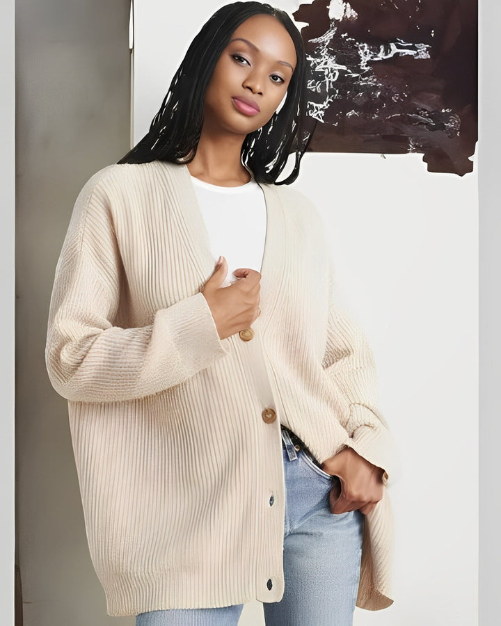 Drune | Lässiger Oversize Strickcardigan aus Kaschmir für Damen