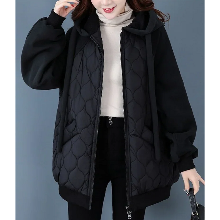 Drune | Oversized gep quiltete Jacke mit Kapuze