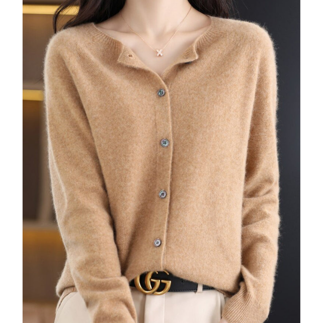 Drune | Cardigan - 100% Merinowolle Weicher Strickpullover