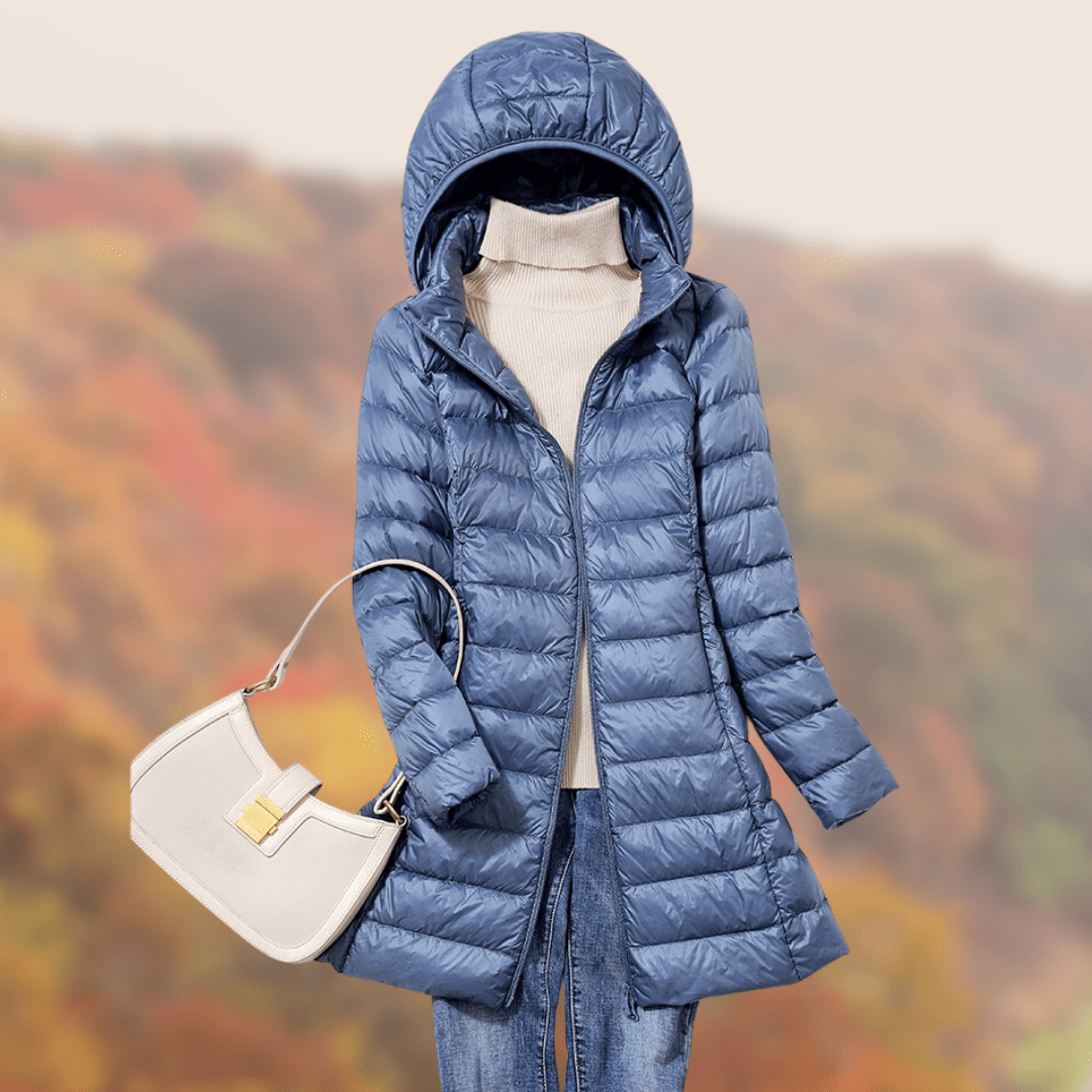 Drune | Leichte Pufferjacke mit Kapuze - Warm & Wasserabweisend - Lässige Herbst- & Winteroberbekleidung