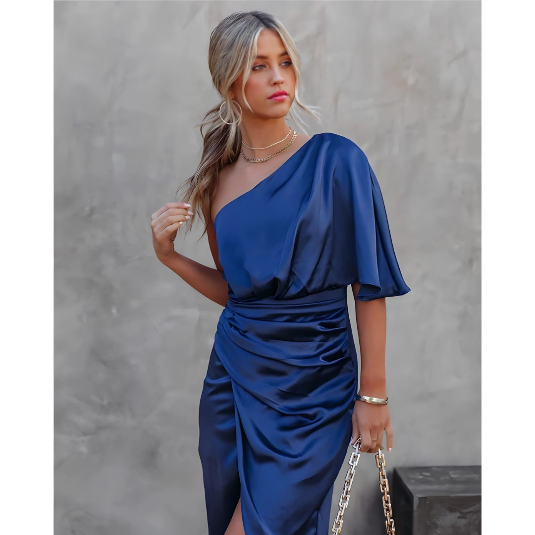 Drune | Mini Asymmetrisches Kleid Für Hochzeitsgäste Für Frauen