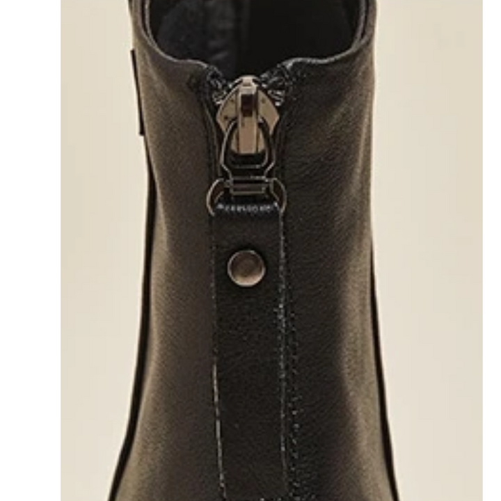 Drune | Damen Stiefel Leder Ankle Boots mit Reißverschluss Hinten und Niedrigem Absatz