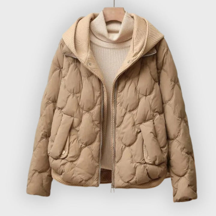 Drune | Rose Puffer-Jacke mit gestepptem Design