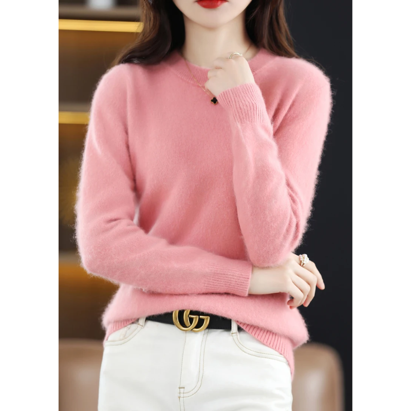 Drune | Kaschmir Pullover Damen Luxuriöser Rundhalsausschnitt, Weich & Modisch