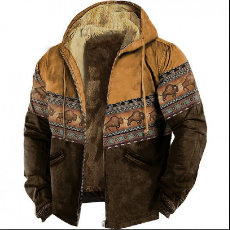 Drune | Hoodie Wollmix - Relaxed Fit Boho Stil