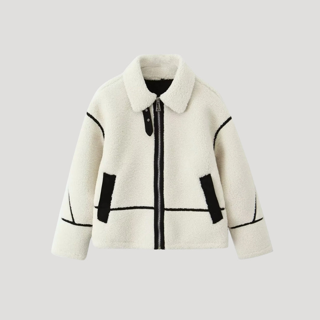 Drune | Damen Fleece Jacke Cozy Teddy Borg Stil