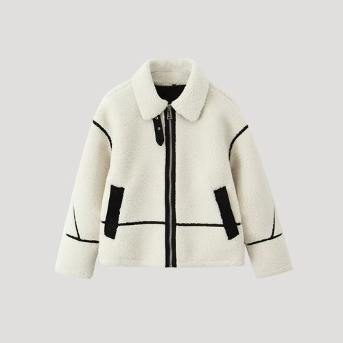 Drune | Damen Fleece Jacke Cozy Teddy Borg Stil