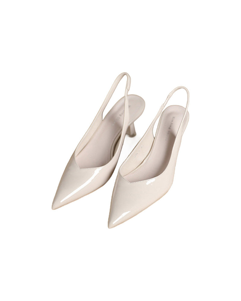 Drune | Einfarbige, Temperamentvolle High Heels mit Spitzer Zehenpartie